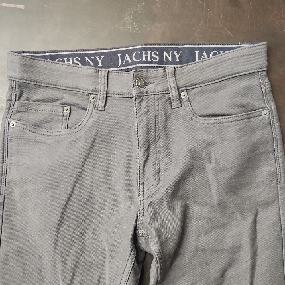 Jachs Men's Charcoal Slim Jeans